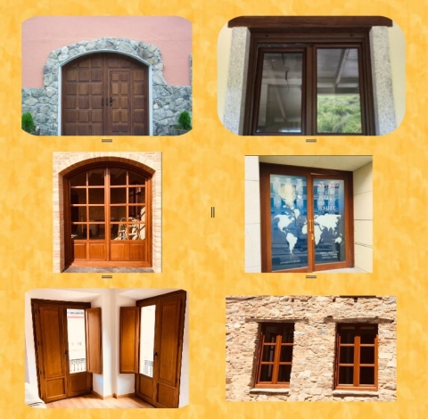 puertas y ventanas de madera