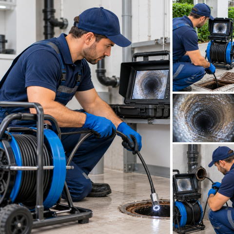 Inspecci&oacute;n de tuber&iacute;as con c&aacute;mara CCTV