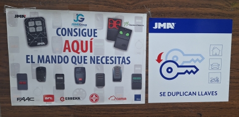 Copia de llaves y mandos de garaje