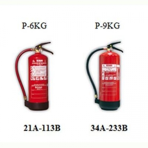 Extintores manuales (polvo, CO2)