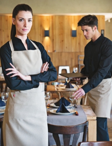 Delantales y camisas de hosteleria